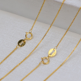 Dây Đeo Cổ Vàng 18K Sợi Đan